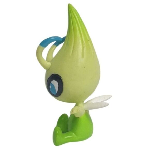 Celebi Pokemon 2010 Heartgold & SoulSilver Mini Toy 2.5" Figure Series 19 - Picture 3 of 6